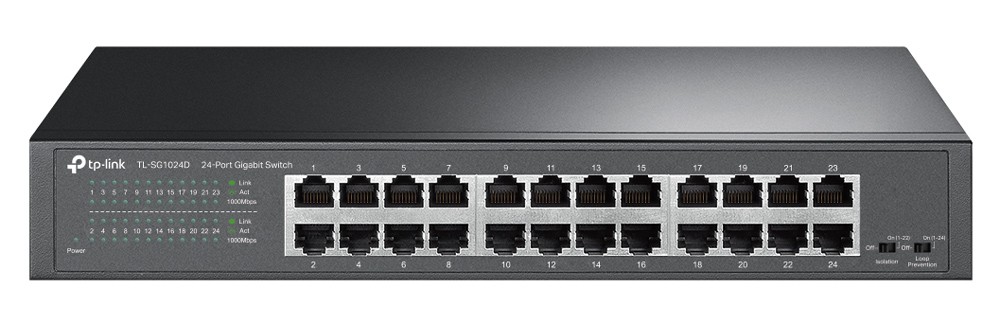 TP-LINK Desktop/Rackmount Switch TL-SG1024D 24 Θυρών, V11.40