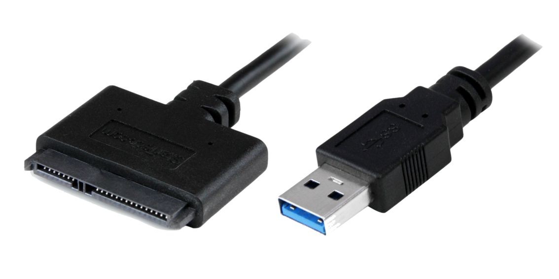 POWERTECH καλώδιο σύνδεσης HDD/SSD CAB-U032, USB 3.0 σε SATA 20cm, μαύρο