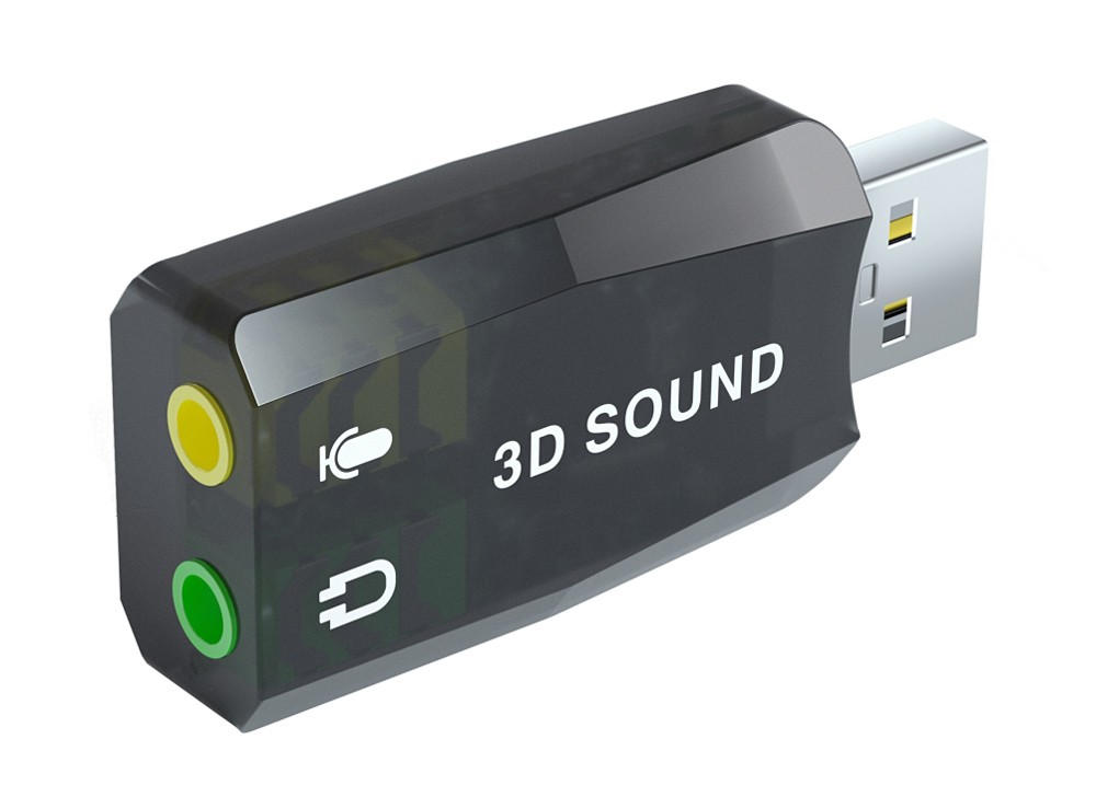 POWERTECH κάρτα ήχου USB CAB-U036, 5.1CH, έξοδος μικροφώνου & ακουστικού