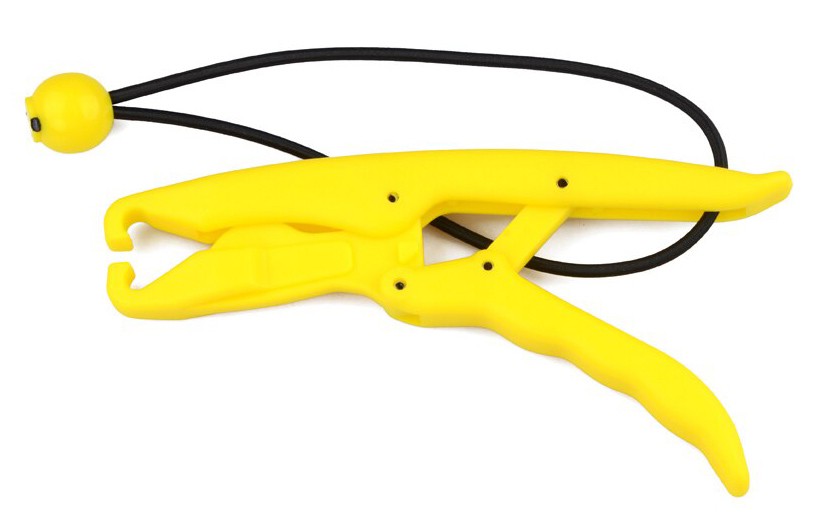 Fish gripper χεριού FISH-0023, ABS, κίτρινο