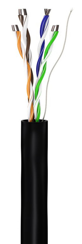 GOOBAY καλώδιο δικτύου 57197, CAT 6 S/FTP, CCA, έως 40m, 100m, μαύρο