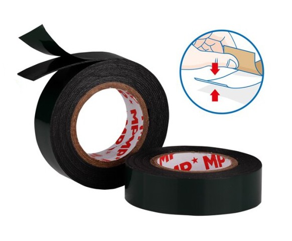 MP foam κολλητική ταινία διπλής όψεως PA515, 19mm, 2.3m, μαύρη, 2τμχ