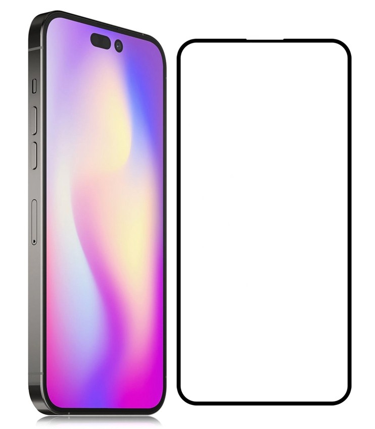 POWERTECH tempered glass 5D TGC-0581, iPhone 14 Plus, full glue, μαύρο