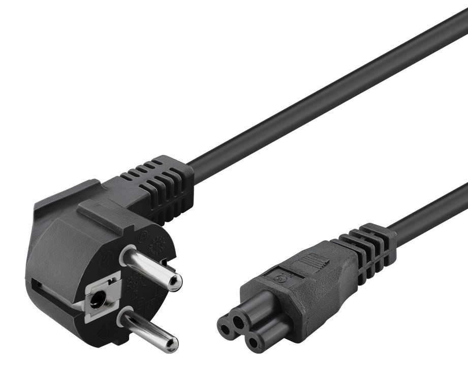 POWERTECH καλώδιο τροφοδοσίας CAB-P029, 3x 0.50mm, 1.5m, μαύρο, 10τμχ
