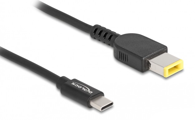 DELOCK καλώδιο τροφοδοσίας laptop 87970, USB-C σε Lenovo 11x4.5mm, 1.5m, μαύρο
