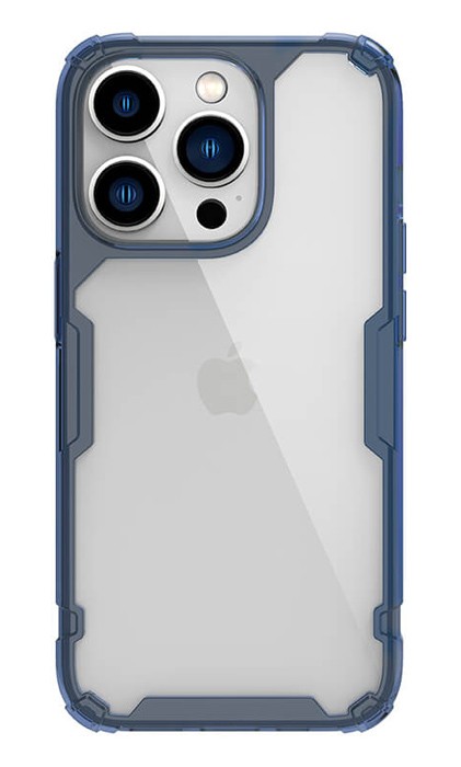 NILLKIN θήκη Nature Pro για Apple iPhone 14 Pro Max, μπλε & διάφανη