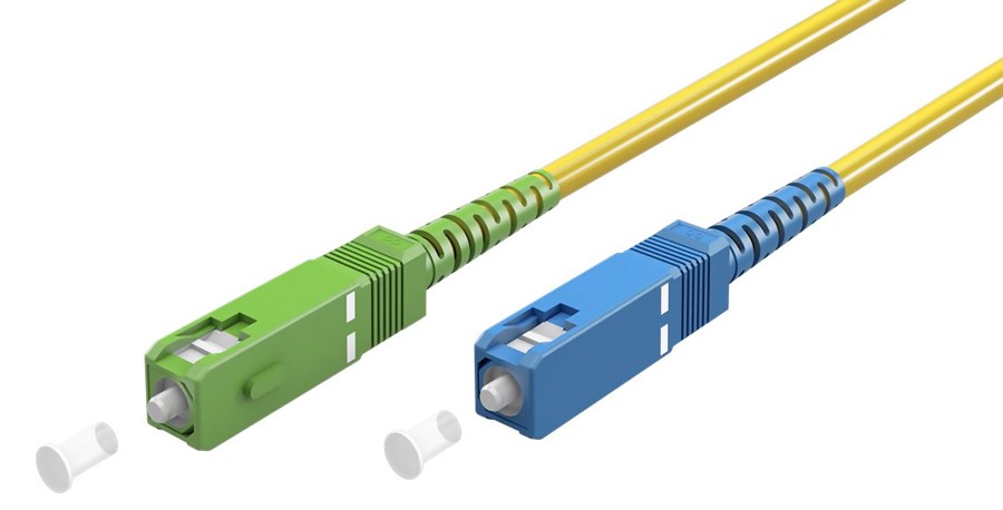GOOBAY καλώδιο οπτικής ίνας SC-APC 59658, Singlemode OS2, 1m, κίτρινο