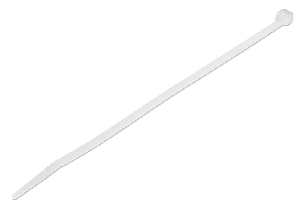 POWERTECH δεματικά καλωδίων TIES-061, 400x7.5mm, λευκά, 100τμχ