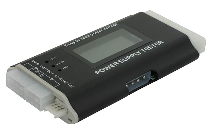 DELOCK tester τροφοδοτικού PC 18159, 3.3V/5V/12V, ATX/BTX/ITX