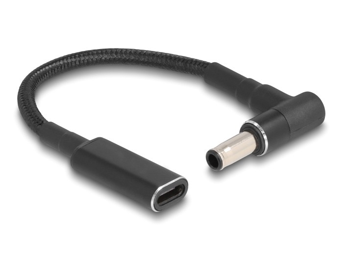 POWERTECH αντάπτορας τροφοδοσίας laptop CAB-UC066, USB-C σε Samsung 5.5x3mm, μαύρος