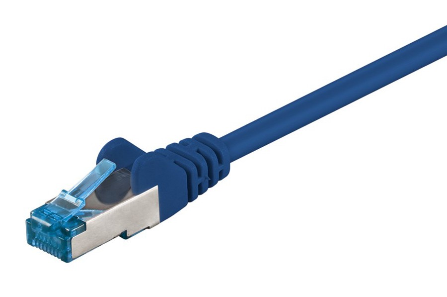 GOOBAY καλώδιο δικτύου 94130, CAT 6A S/FTP (PiMF), Copper, 0.25m, μπλε