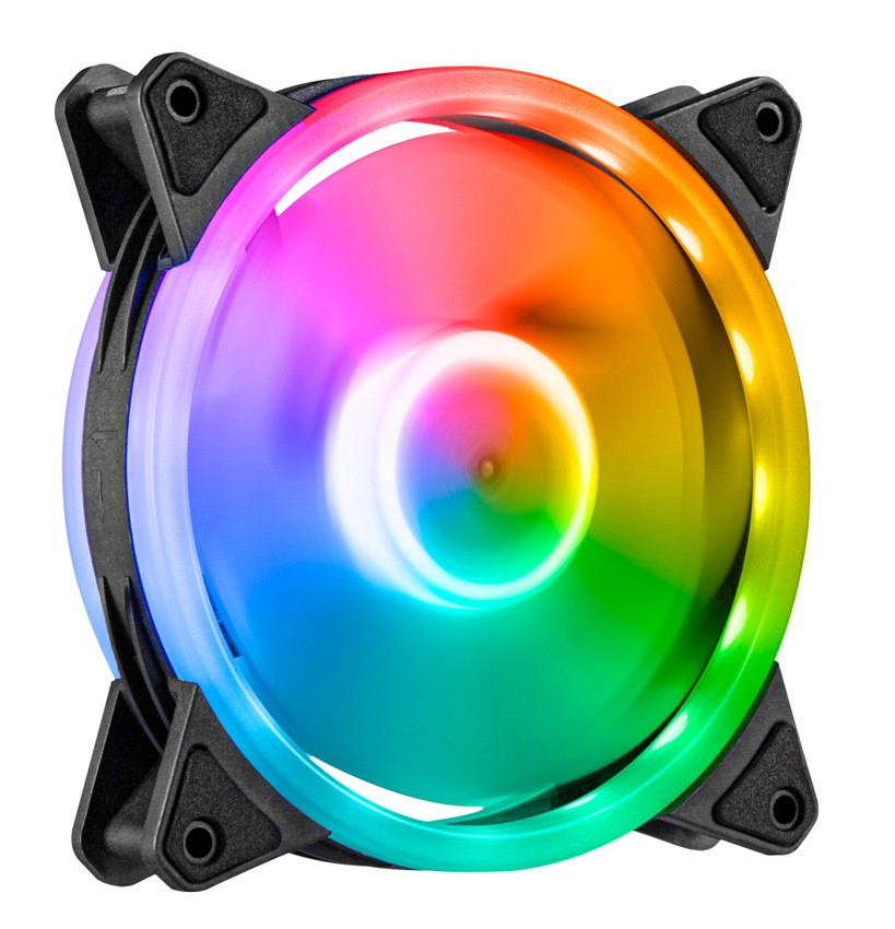 POWERTECH ανεμιστήρας PT-1284 για PC, LED RGB, 120mm, 1200RPM