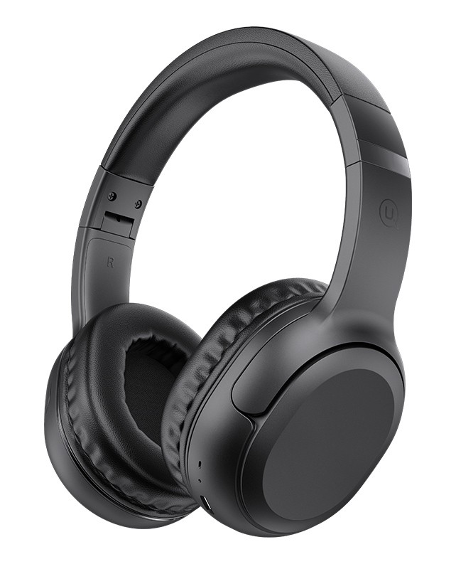 USAMS headphones YG23, ασύρματα & ενσύρματα, Φ40mm, 300mAh, μαύρα