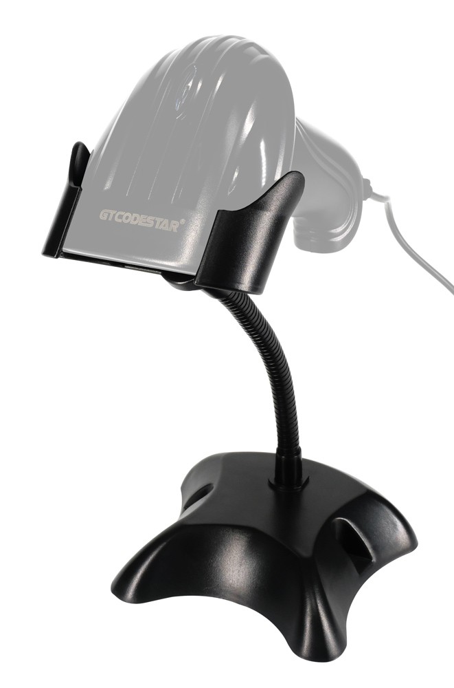 GTCODESTAR βάση για barcode scanner GTC-STAND, εύκαμπτος μεταλλικός βραχίονας, μαύρη