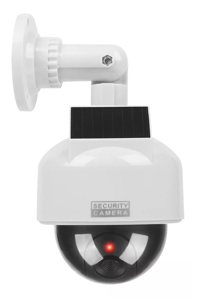 Ψεύτικη κάμερα CCTV LXKAM15 με LED, ηλιακή, λευκή