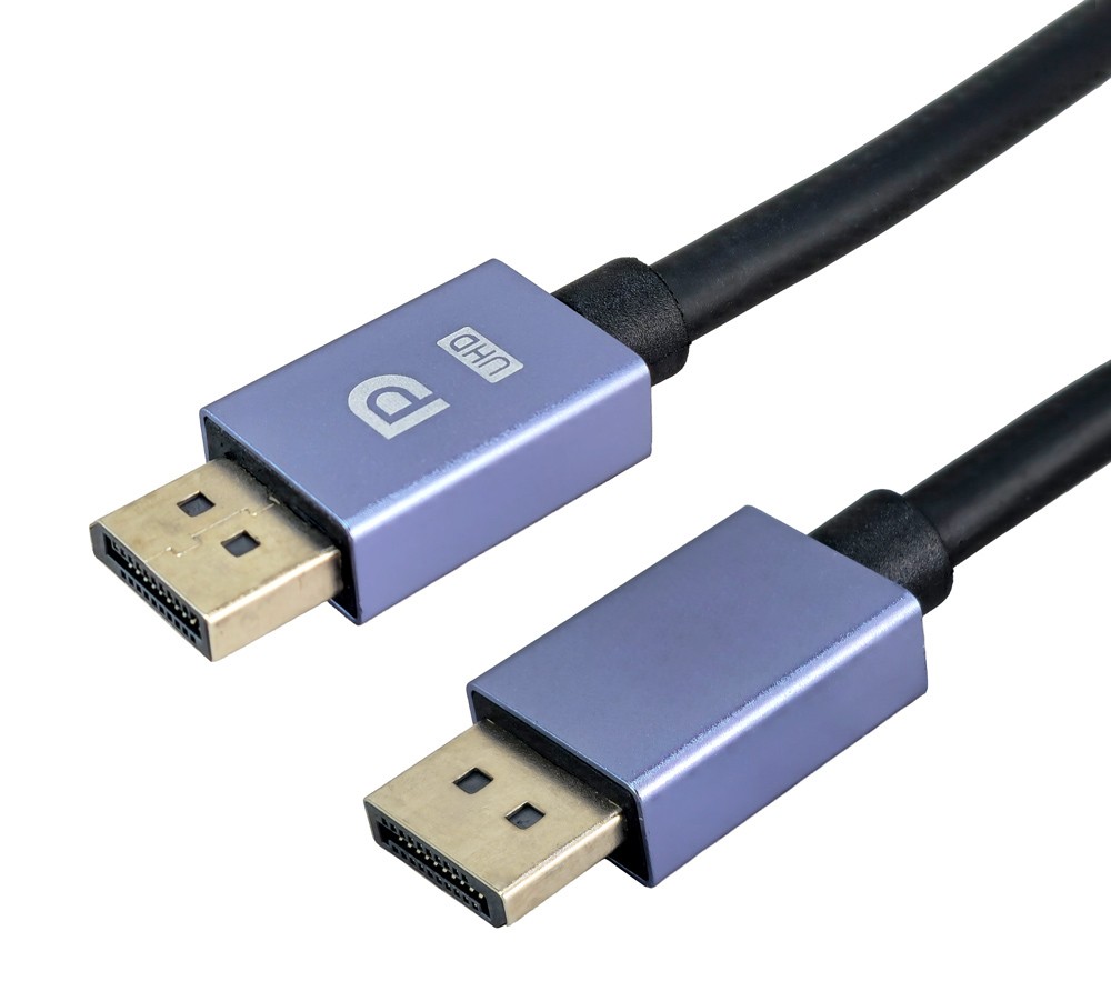 POWERTECH καλώδιο DisplayPort CAB-DP078, 8K/60Hz, 48 Gbps, 1m, μαύρο