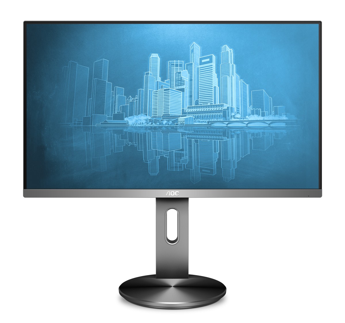 AOC used οθόνη I2490PXQU IPS-LED, 23.8", 1920x1080, VGA/HDMI/DisplayPort, Grade B