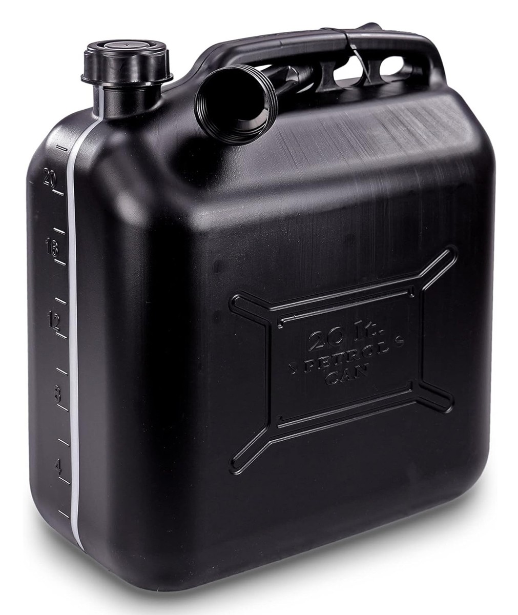 PROPLUS δοχείο καυσίμων 530047 με σπιράλ, πλαστικό, 20lt, μαύρο