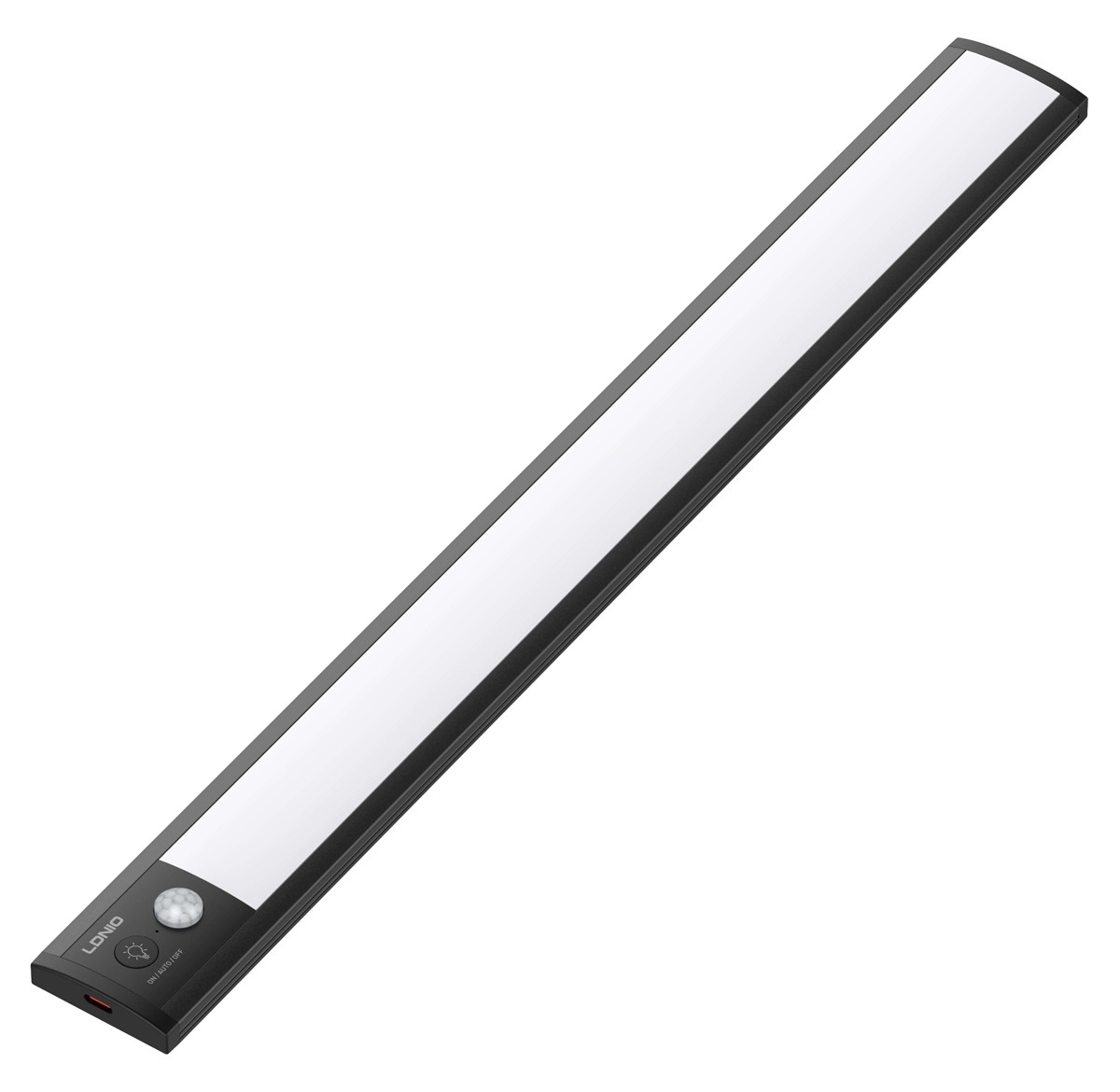 LDNIO LED φωτιστικό τοίχου/ντουλάπας Y5 με αισθητήρα κίνησης, 410x42x14.5mm, μαύρο