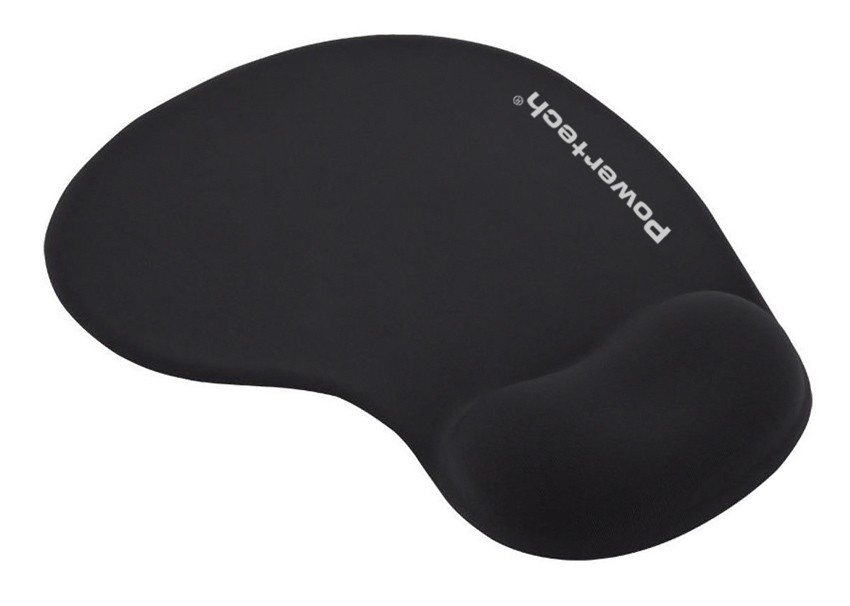 POWERTECH mouse pad PT-1611 με στήριγμα καρπού, 23x19x1.8cm, μαύρο