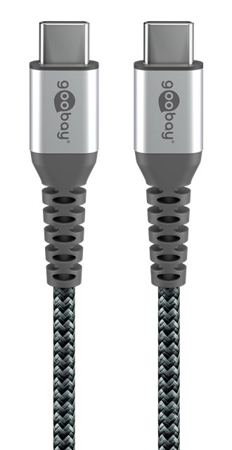 GOOBAY καλώδιο USB-C 79559, 60W, 480Mbps, 0.15m, μαύρο