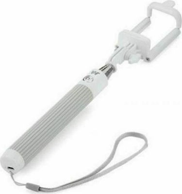 17035 Selfie Stick με Καλώδιο 3.5mm Λευκό