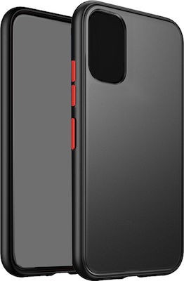 Vennus Color Button Back Cover Μαύρο (Huawei P40)