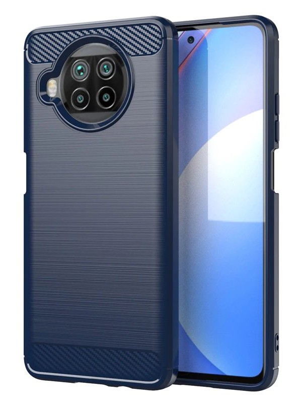 Powertech Carbon Back Cover Σιλικόνης Μαύρο (Xiaomi Mi 10T Lite)