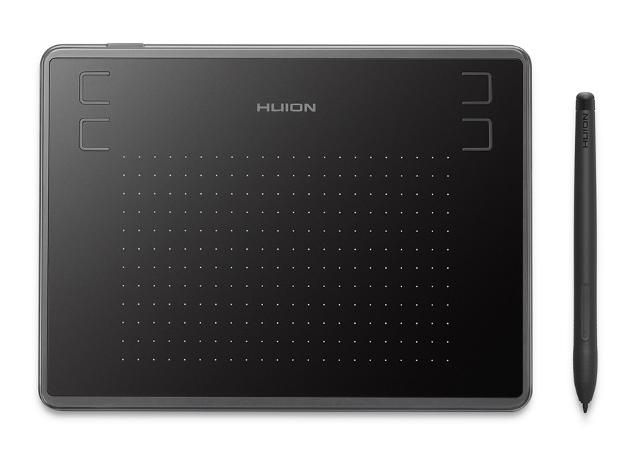 HUION pen tablet H430P, 4.8 x 3", battery-free pen, 4 πλήκτρα, μαύρο