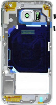 Samsung Πίσω Κάλυμμα Λευκό για Galaxy S6