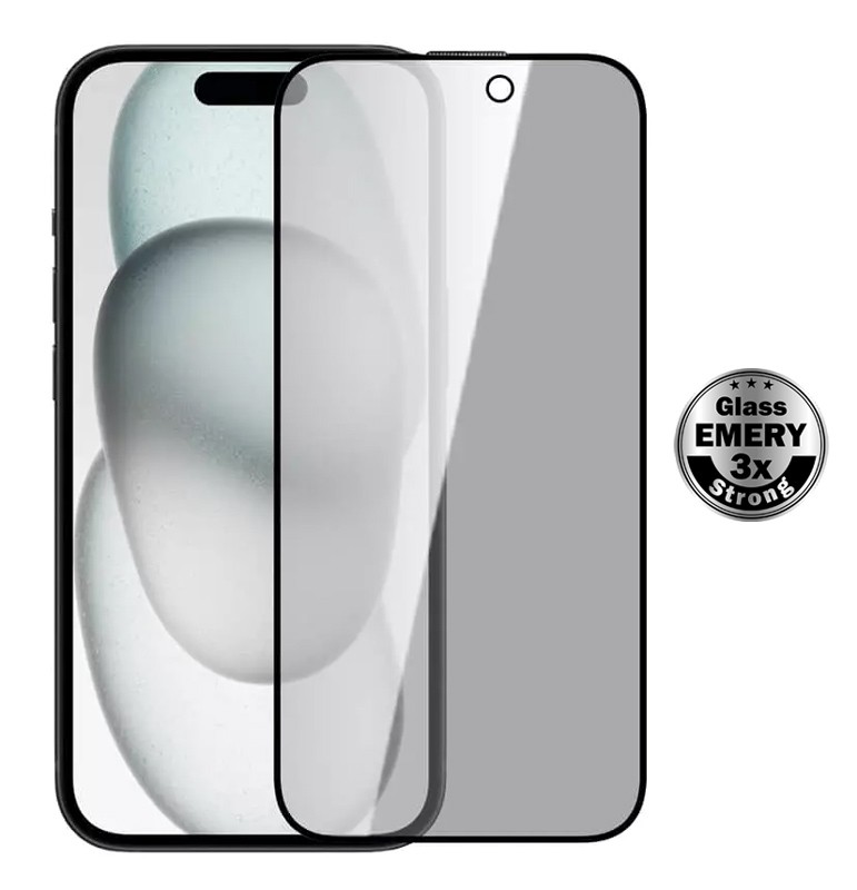 POWERTECH tempered glass Emery Private 5D TGC-0766 για iPhone 16 Pro, full glue