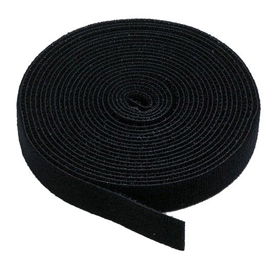 POWERTECH ταινία τύπου velcro TIES-002, πολλαπλών χρήσεων, 13mm, 3m, μαύρη