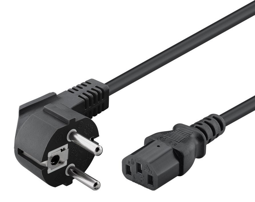 POWERTECH Καλώδιο τροφοδοσίας CAB-P020, 3x 0.75mm², CCS, 1.5m, μαύρο