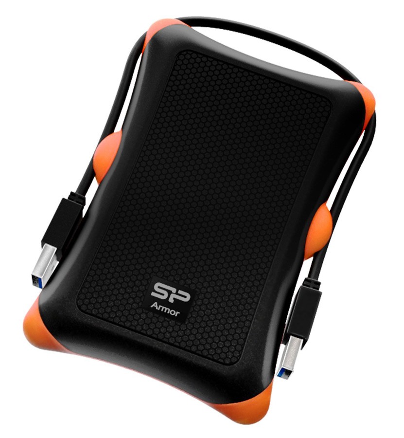 SILICON POWER εξωτερικός HDD Armor A30, 2TB, USB 3.2, μαύρος