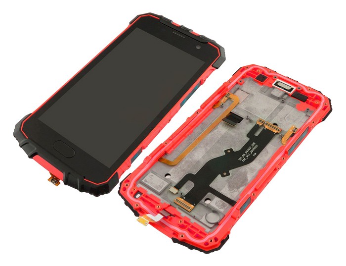 ULEFONE LCD & Touch Panel για smartphone Armor 2, με back cover, κόκκινο