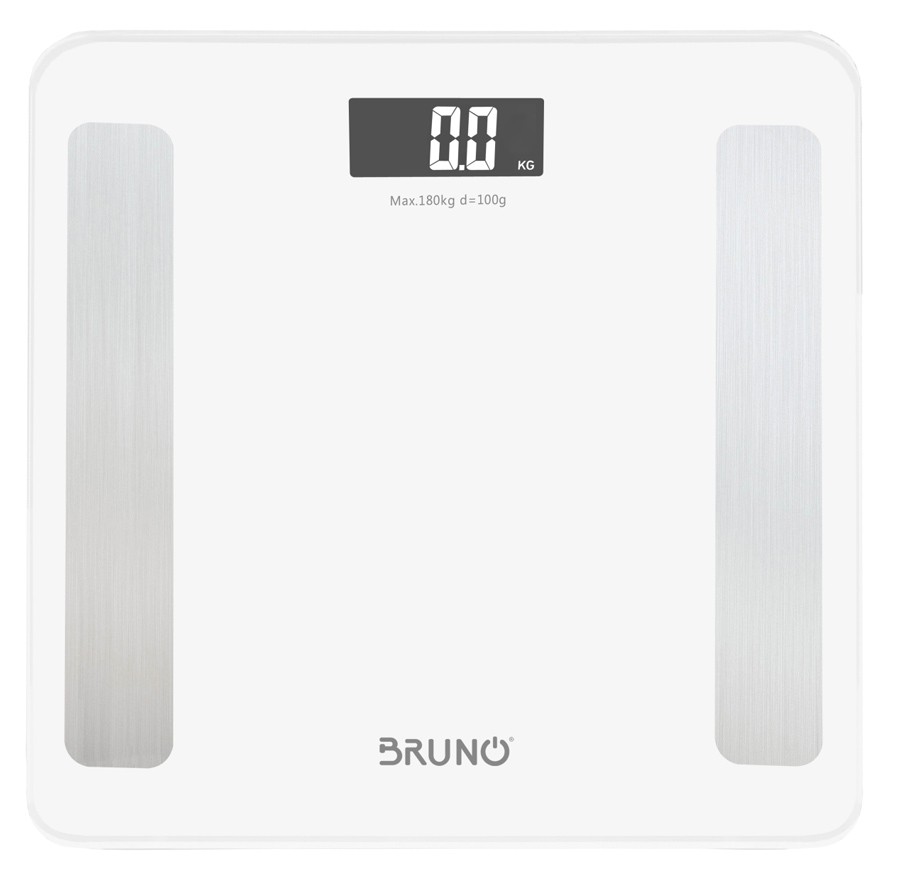 BRUNO Smart ψηφιακή ζυγαριά με λιπομετρητή BRN-0058, έως 180kg, λευκή