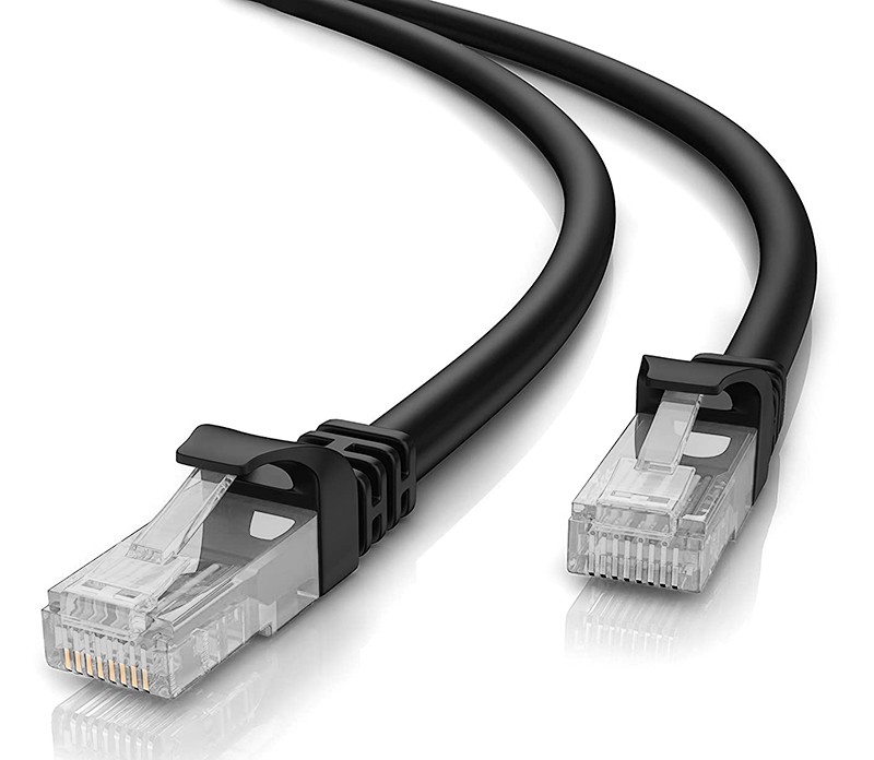 POWERTECH καλώδιο δικτύου CAB-N259 Cat 5e U/UTP, copper 26AWG, 5m, μαύρο
