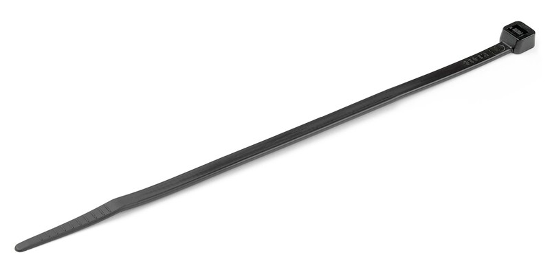 POWERTECH δεματικά καλωδίων TIES-054, 200x4.8mm, μαύρα, 100τμχ