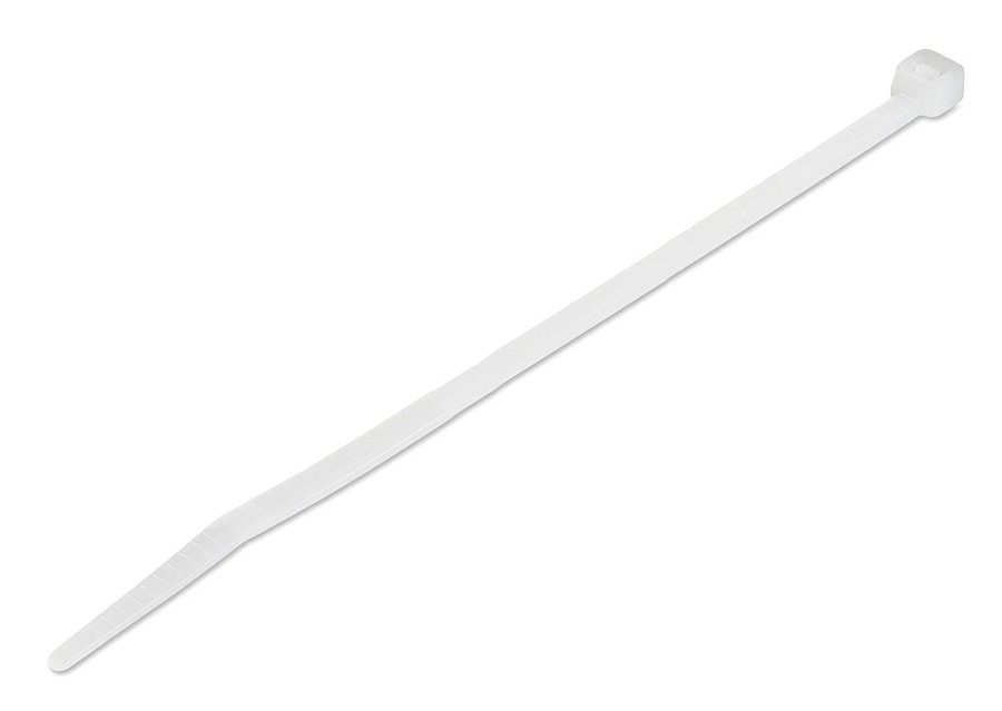 POWERTECH δεματικά καλωδίων TIES-063, 300x7.5mm, λευκά, 100τμχ