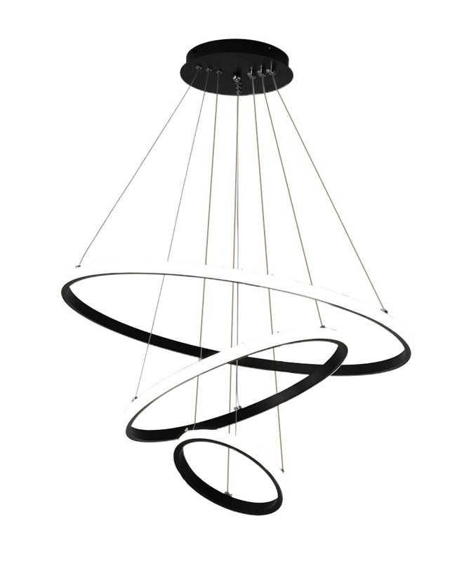 POWERTECH LED φωτιστικό οροφής HLL-0105, 44W, 4000K, 60x60cm, μαύρο