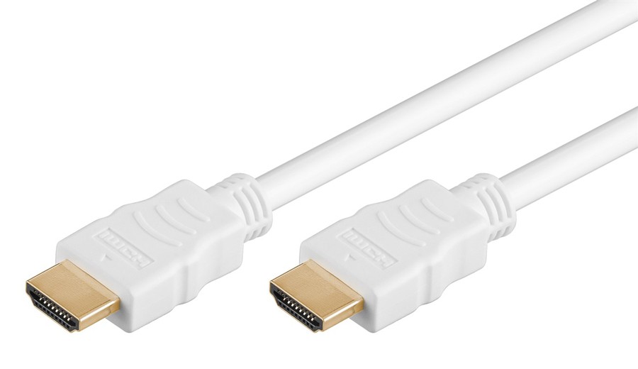 GOOBAY καλώδιο HDMI 2.0 61023 με Ethernet, 4K/60Hz, 18 Gbps, 7.5m, λευκό