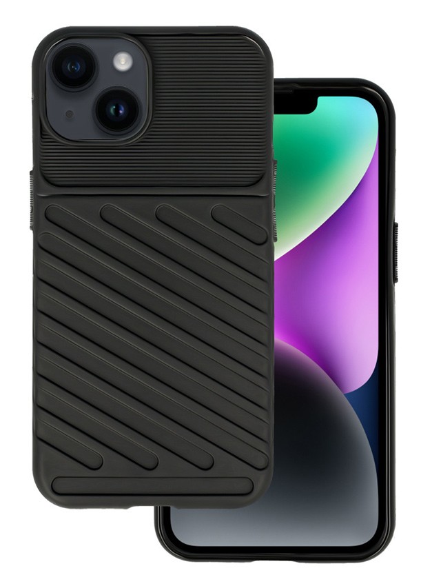 POWERTECH Θήκη Thunder MOB-1831 για iPhone 14, μαύρη