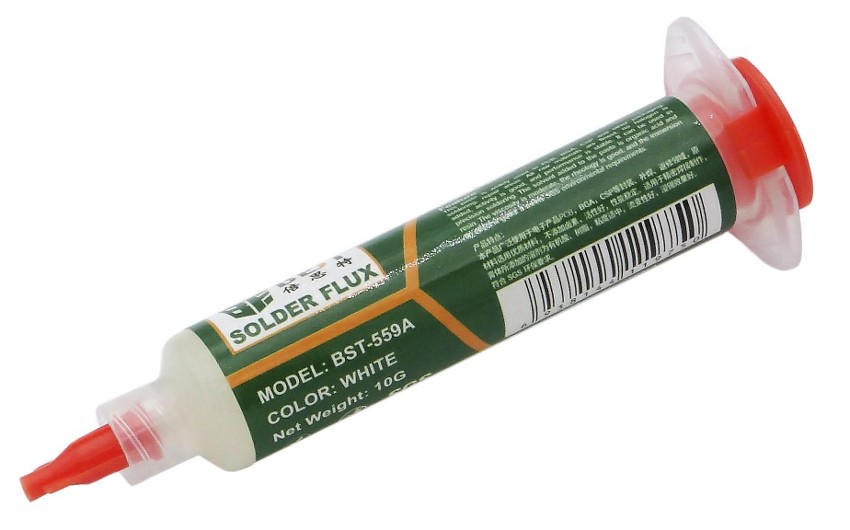 BEST flux πάστα συγκόλλησης BST-559A, lead-free, melting 60°, SGS, 10g