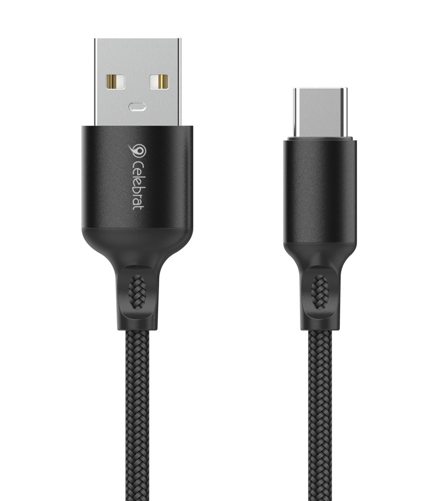 CELEBRAT καλώδιο USB-C σε USB CB-32, 3A, 1m, μαύρο