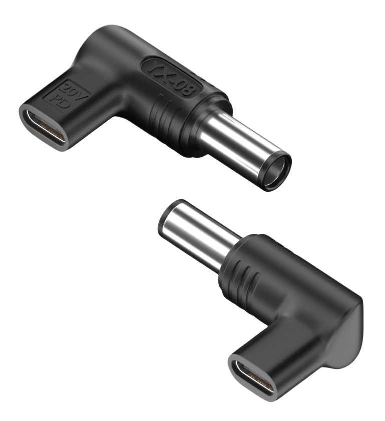POWERTECH αντάπτορας τροφοδοσίας laptop YX-08, USB-C σε Dell 7.4x5mm, μαύρος