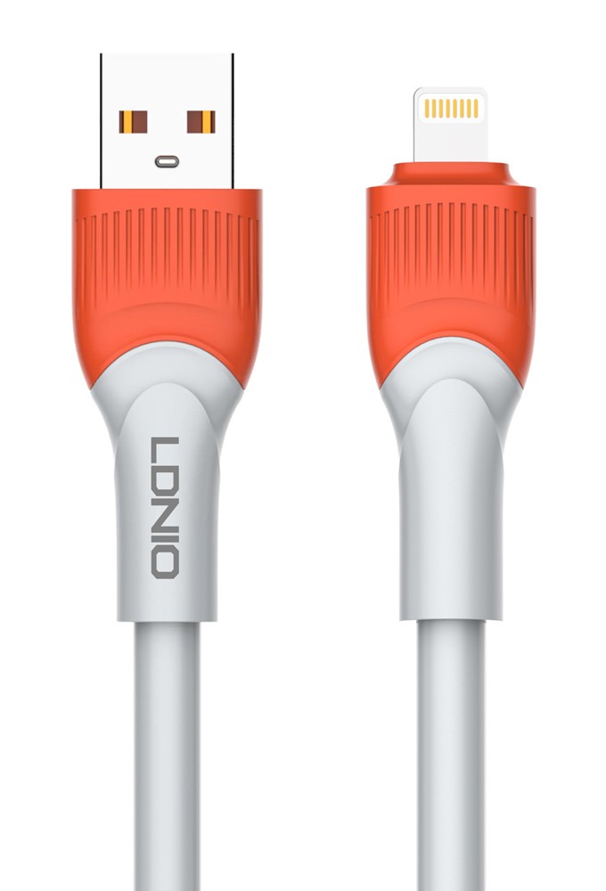 LDNIO καλώδιο Lightning σε USB LS601, 30W, 1m, γκρι