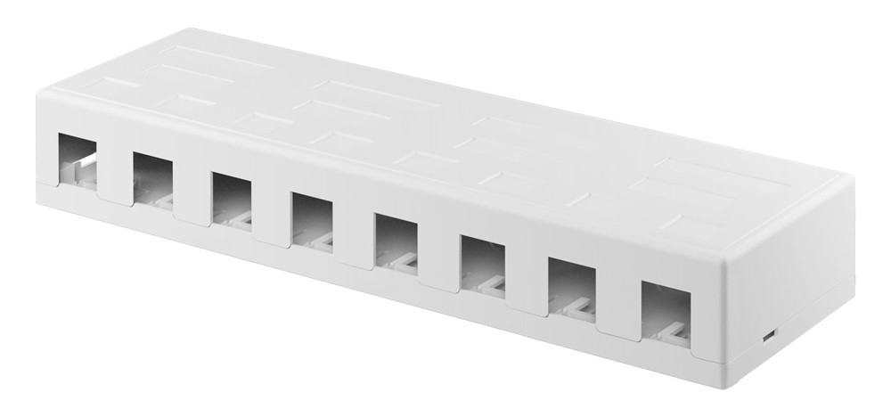 GOOBAY Keystone κυτίο 79426 για 8x θύρες δικτύου, λευκό