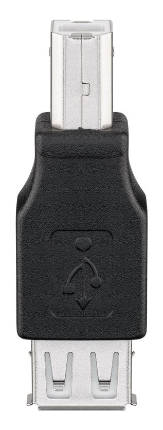 GOOBAY αντάπτορας USB σε USB Type B 50291, θηλυκό σε αρσενικό, μαύρος