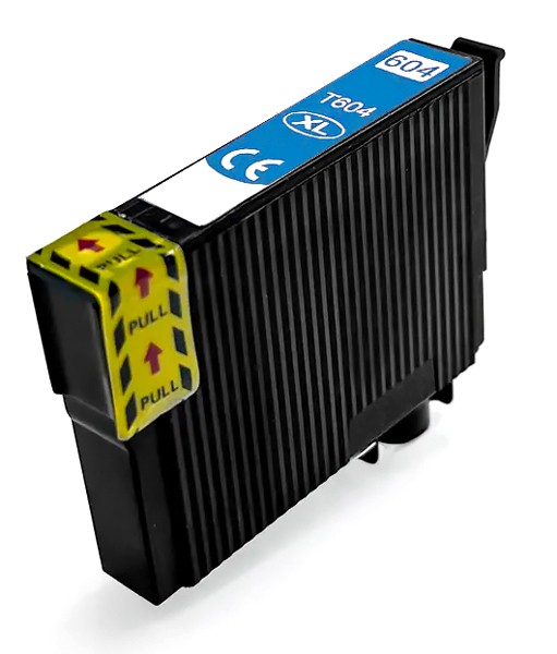 Συμβατό Inkjet για Epson, T604XL, 10ml, κυανό