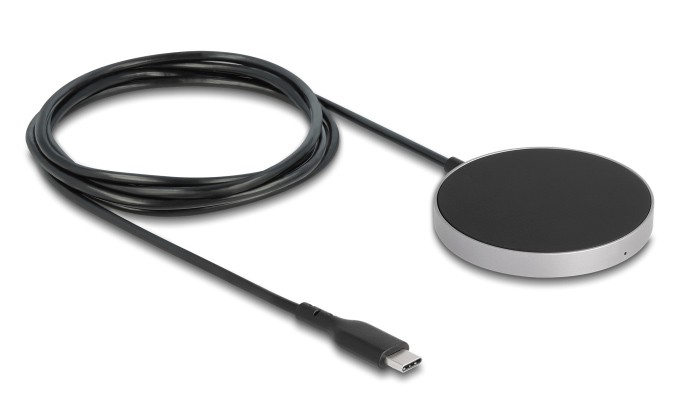DELOCK ασύρματος φορτιστής 66467, 15W, μαγνητικός, μαύρος